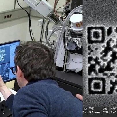 Cientistas criam menor QR code do mundo capaz de armazenar dados por milênios