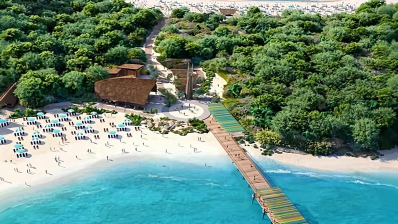 The proposed private beach club in Lelepa, Vanuatu, by the cruise operator Royal Caribbean, which says it will incorporate feedback into its final impact assessments.