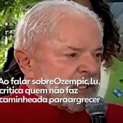 Lula critica quem não caminha para emagrecer ao falar de Ozempic