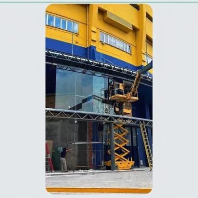 Boca Juniors divulga imagens da reforma da fachada da Bombonera