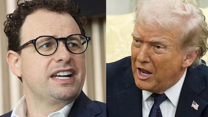 Dario Amodei and Donald Trump.