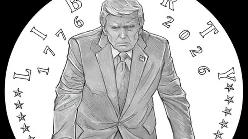 Design da moeda comemorativa de Trump em ouro 24 quilates é aprovado por indicados