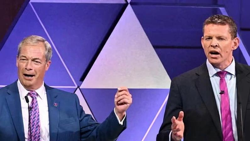 The Plaid Cymru leader, Rhun ap Iorwerth, right, pictured on a TV debate with Nigel Farage in 2024, says the document shows Starmer’s ‘own version of Boris Johnson’s muscular unionism.