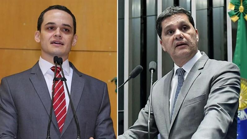 Lorenzo Pazolini e Ricardo Ferraço. Fotos: Tati Beling/Ales; e Waldemir Barreto/Agência Senado