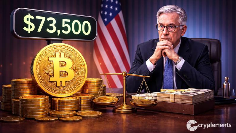 Bitcoin mantém 73.500 dólares com FOMC de março no radar