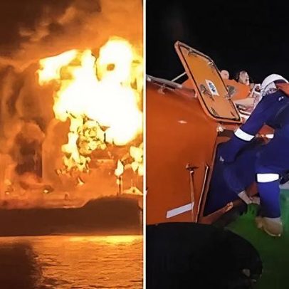 Tanques de combustível pegam fogo no Iraque após ataques de barcos iranianos