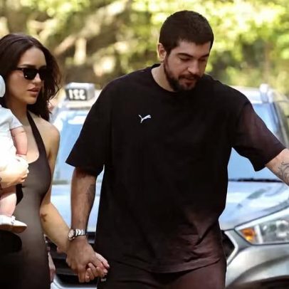 Rafa Kalimann e Nattan vão a restaurante com a filha Zuza, de dois meses