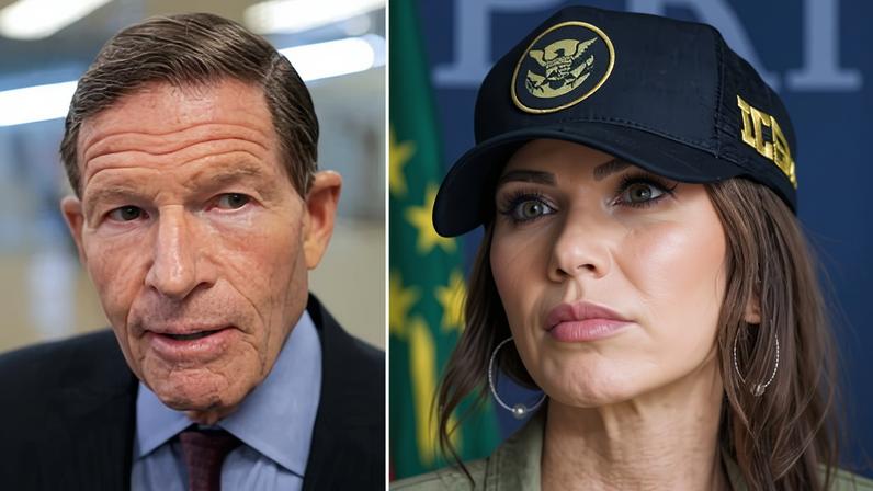 Senator Richard Blumenthal said he would open a perjury investigation into the ousted homeland security secretary Kristi Noem.