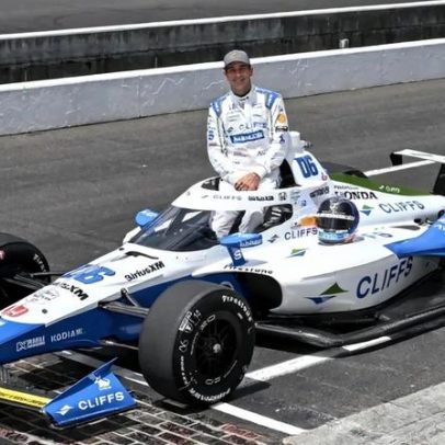 Helio Castroneves em Sebring, já com passagem para Cascavel