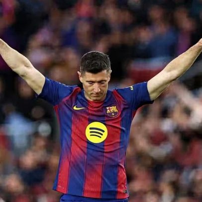 Lewandowski sofre fratura no olho e desfalca o Barcelona em jogo decisivo