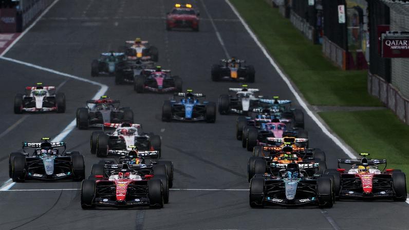 Largada do GP da Austrália de F1 2026 — Foto: Hollie Adams/Reuters