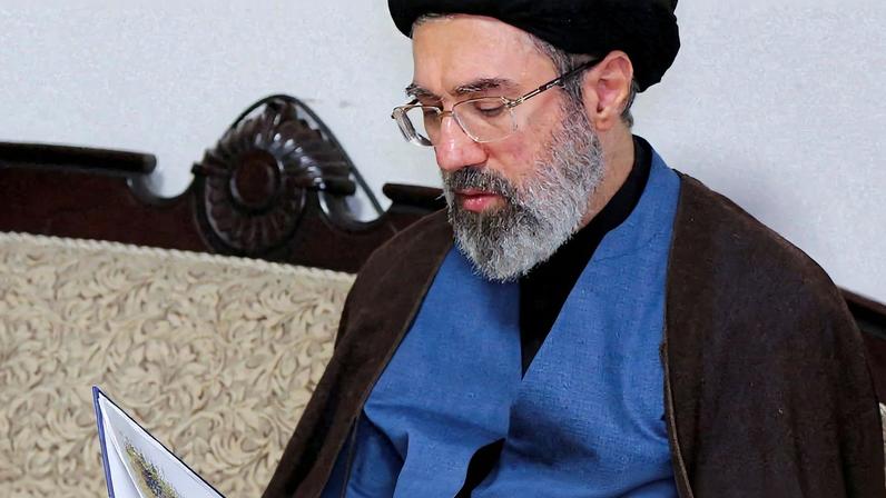 FILE PHOTO: Mojtaba Khamenei, the second son of Iran's Supreme Leader Ayatollah Ali Khamenei, visits Hezbollah's office in Tehran, Iran, October 1, 2024. Office of the Iranian Supreme Leader/WANA (West Asia News Agency)/Handout via REUTERS/File Photo