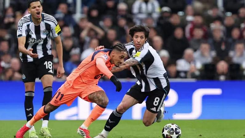 Newcastle x Barcelona - primeiro jogo das oitavas da Champions League — Foto: Action Images via Reuters/Craig Brough