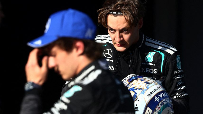 George Russell na classificação para o GP da China de F1 — Foto: Maxim Shemetov/Reuters