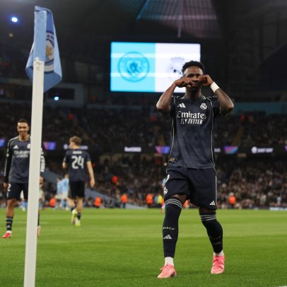 Vini Jr. reage a celebração com 'chororô' após provocação de torcedores do City