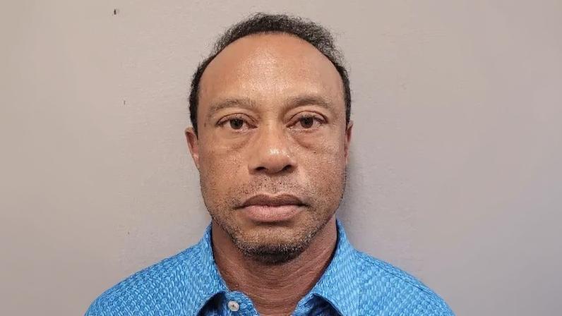 Tiger Woods mugshot.