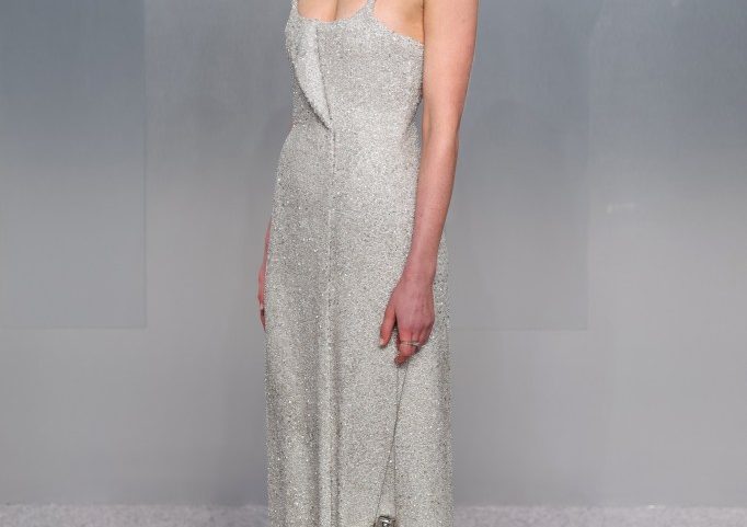 Sarah Pidgeon wore custom Calvin Klein at the Vanity Fair Oscar Party 2026.