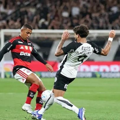 Corinthians e Flamengo empatam 1 a 1 em duelo pelo Brasileirão