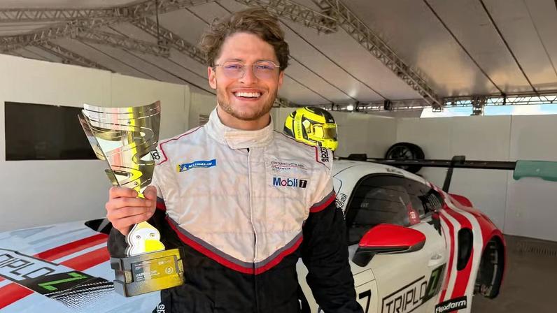 Piloto catarinense conquista pódio na Porsche Cup em São Paulo