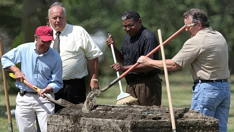 A police investigation found remains buried under inches of earth at Burr Oak cemetery.
