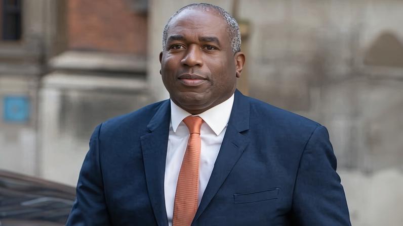 UK deputy prime minister David Lammy pictured this morning.
