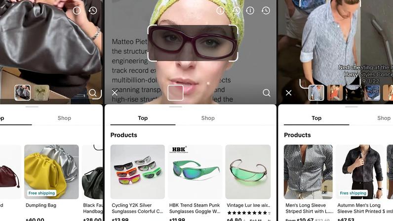 A similar AI shopping feature on TikTok.