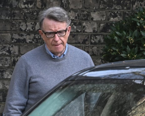 Mandelson was sacked as ambassador to the US in September last year because of his close association with Jeffery Epstein.