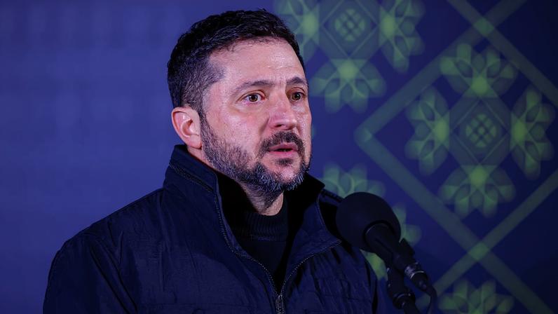 Ukraine’s President Volodymyr Zelodym shares iftar with Ukrainian Muslim soldiers in Kyiv