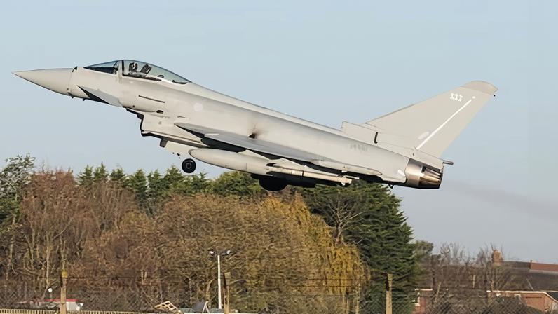 The new aircraft is designed to replace the Eurofighter Typhoon (pictured).