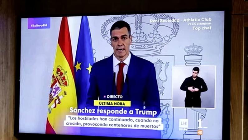 Pedro Sánchez, único líder europeu a enfrentar Trump