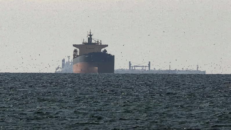 Tankers sail in the Gulf, near the Strait of Hormuz, as seen from northern Ras al-Khaimah, near the border with Oman’s Musandam governance, amid the U.S.-Israeli conflict with Iran, in United Arab Emirates, March 11, 2026.