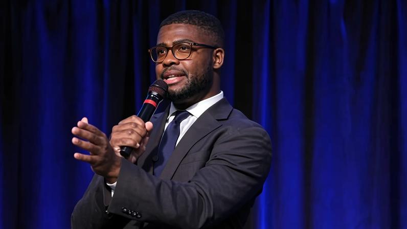 Isaiah Martin at a debate in Houston in August last year.