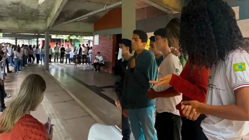 Alunos do IFMA em Encontro de Oração
