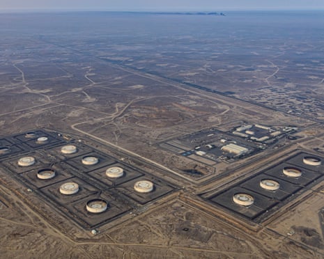 Crude oil depots in Al Ahmadi, Kuwait. The price of the commodity has gone up by more than 25% since the US and Israel began their assault on the Tehran regime.