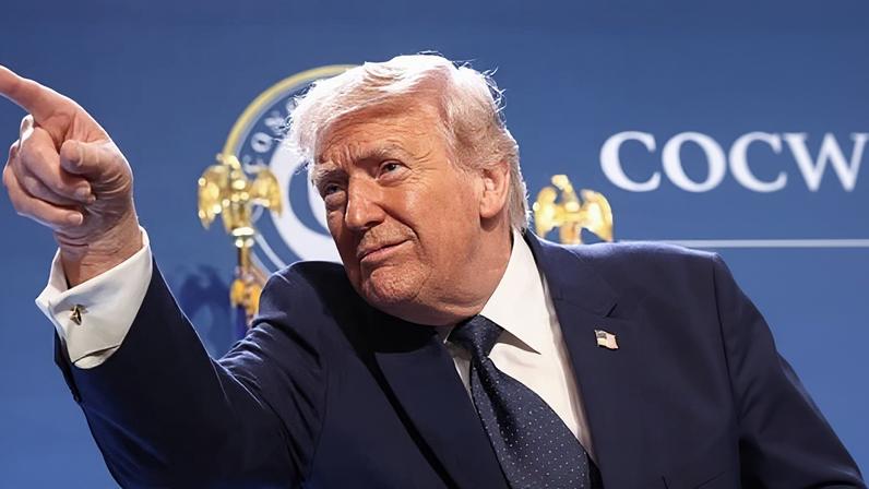 Donald Trump in Miami, Florida, 9 March 2026.