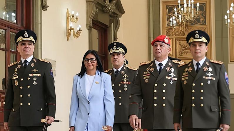 The Venezuelan military has sworn loyalty to Rodríguez.