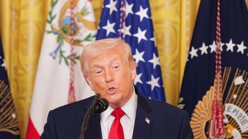 Donald Trump at a Women's History Month Celebration at the White House on Thursday