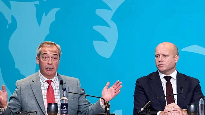 Farage and Thomas spoke to an audience of about 2,000 people at the event in Newport.