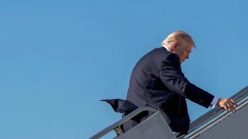 ‘Trump has staked his political survival on the kind of war he has pledged for years he would never launch.’ Photograph: Elizabeth Frantz/Reuters