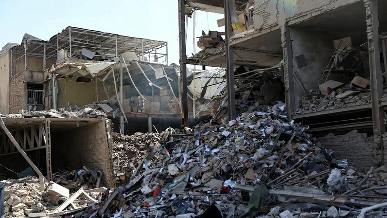 Debris lies scattered in the aftermath of an Israeli and U.S. strike on a police station, amid the U.S.-Israeli conflict with Iran, in Tehran, Iran, March 3, 2026. Majid Asgaripour/WANA (West Asia News Agency) via REUTERS