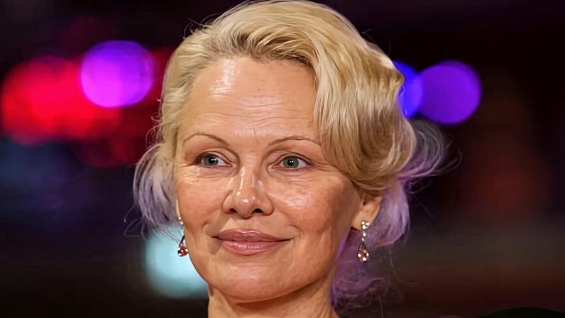 Pamela Anderson at the Berlin film festival on 14 February 2026.