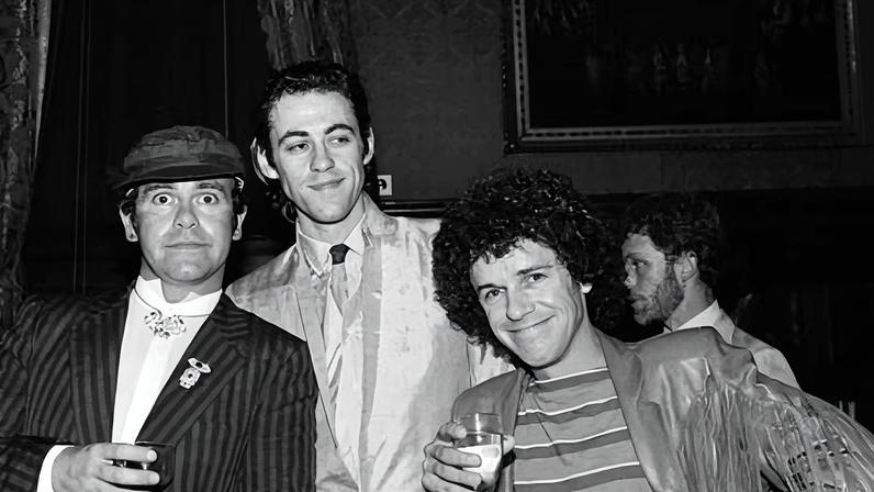 ‘I see positivity in everything. This optimism I have can be blinding’ … Leo Sayer (right) with Elton John and Bob Geldof at a House of Commons reception, in 1980.