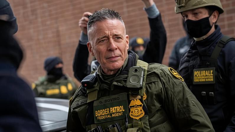 Greg Bovino, a US border patrol official, in Minneapolis, Minnesota on 21 January 2026.