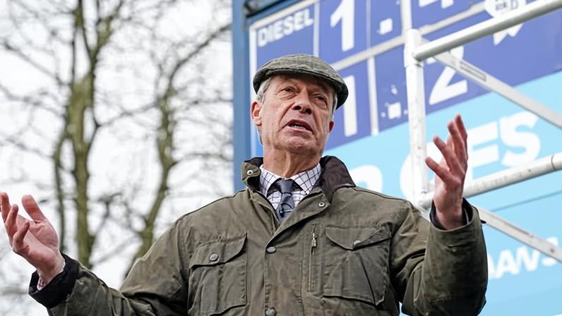 Nigel Farage was speaking on Tuesday at a Reform UK press conference at New Haven petrol station in Buxton, Derbyshire.