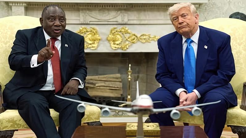 Ramaphosa says Trump ambushed him in Oval Office in May 2025 by showing video he falsely claimed showed ‘white genocide’ in South Africa.