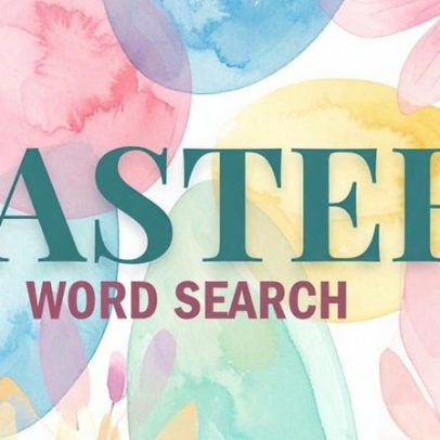 Lançamento de jogo de caça-palavras de Páscoa