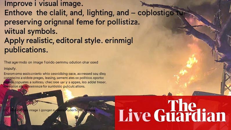 Rescue workers battle flames engulfing vehicles at the site of an Israeli airstrike in Beirut, Lebanon, early on Wednesday. Follow the latest developments in the Iran war and Middle East, live.