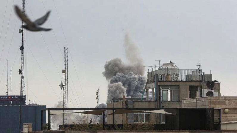 Smoke rises following an explosion, after Israel and the U.S. launched strikes on Iran, in Tehran