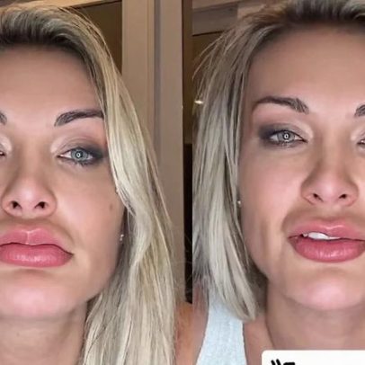 Andressa Urach chora ao falar de suposto vídeo com filho e marketing agressivo
