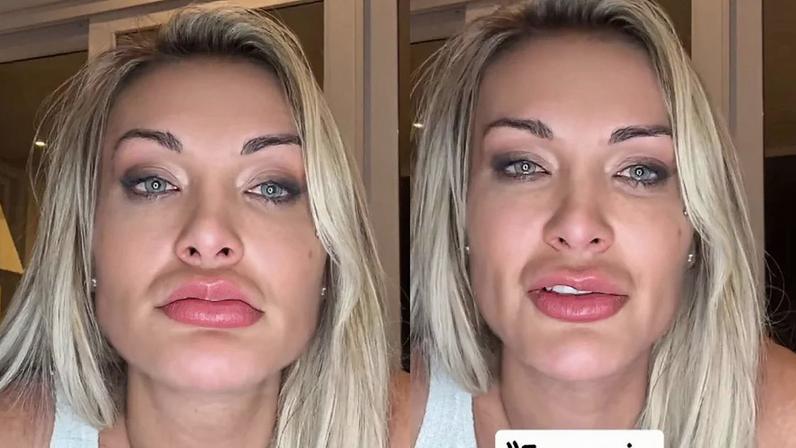 Andressa Urach chora ao falar de suposto vídeo com filho e marketing agressivo